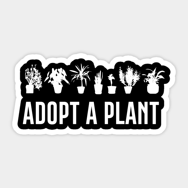 Adopt A Plant Sticker by illusionerguy